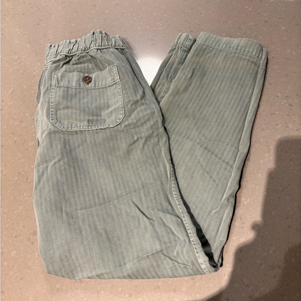 GAP Women’s Casual Striped Pants - sage green size 4